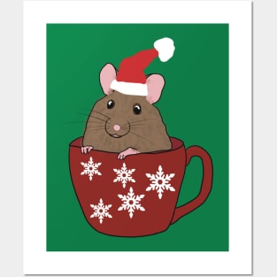 Santa Mouse Posters and Art
